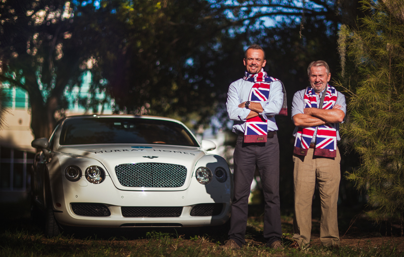 From Team Hope & Glory John and Steve Murray  with Bentley GTC.