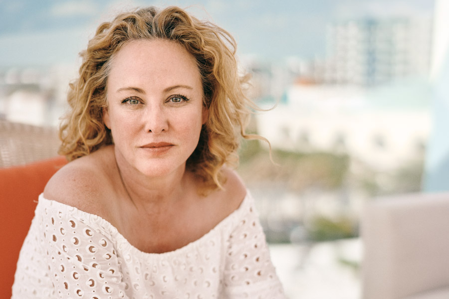 Actress Virginia Madsen in the filmmakers lounge atop the Art  Ovation  Hotel.