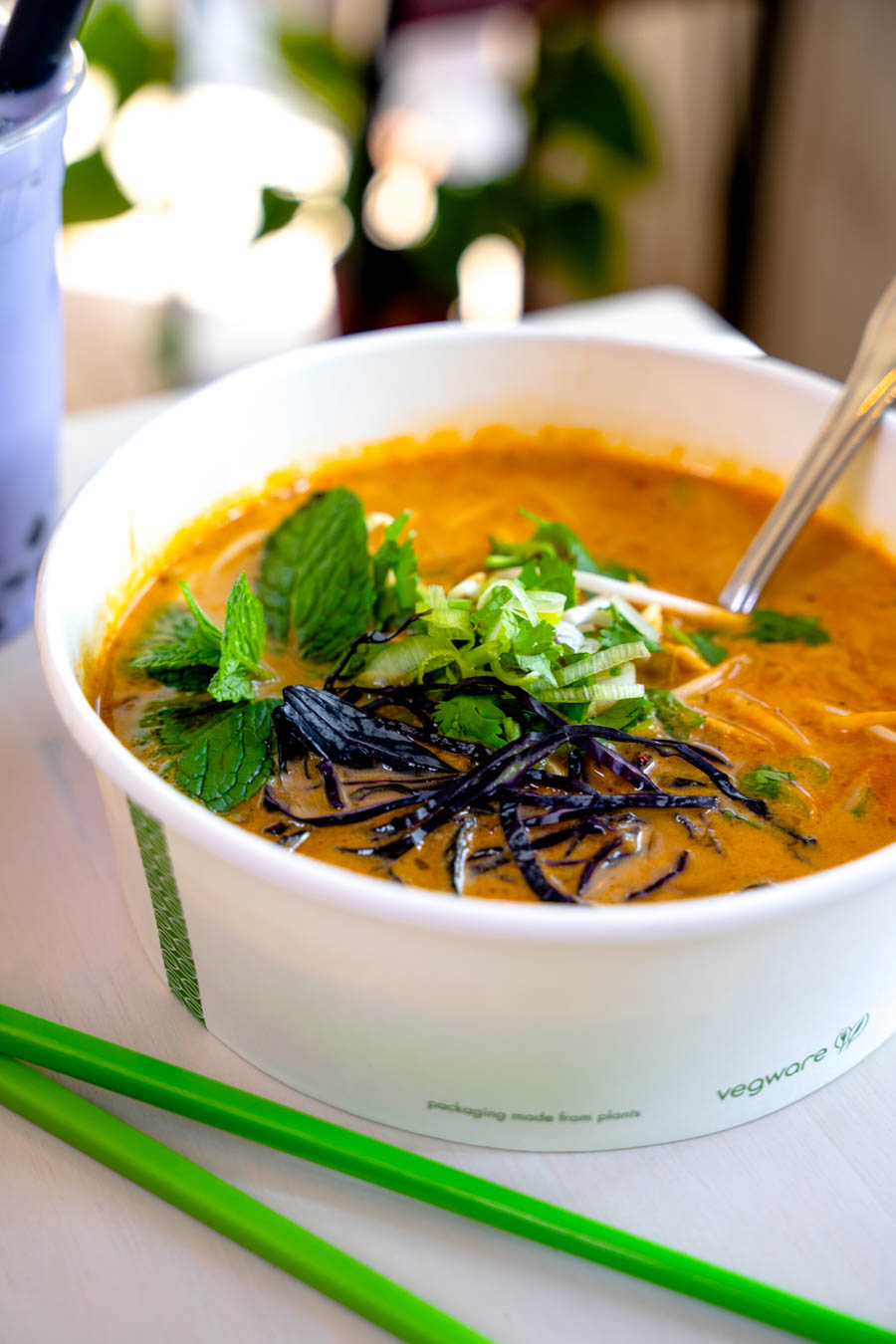  The Lao curry noodle soup that put A Taste of Asia on the map returns as a customizable dish that now comes as a vegan option.