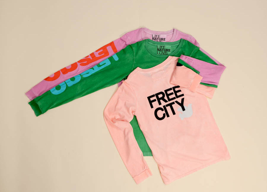 Free City Let’s Go Long-Sleeved Tee, $216, Lotus.