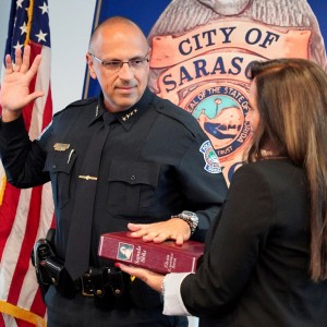 Sarasota Swears In Troche as Police Chief