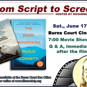 Script to Screen Movie with Post Film Talk, Saturday June 17th 7 pm