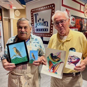 Seniors with Dementia Create Art to Raise Funds for Alzheimer's Association at Adult Day Center