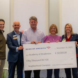 Academy at Bradenton Named Bank of America's Neighborhood Champion in Manatee County