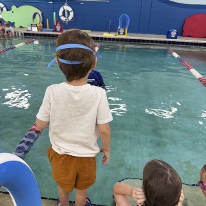 Cannonball With Your Clothes On During Aqua-Tots Water Safety Week