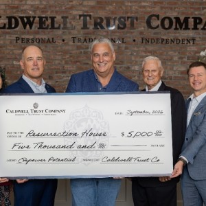  Caldwell Trust Company Awards $5,000 Annual Donation to Resurrection House