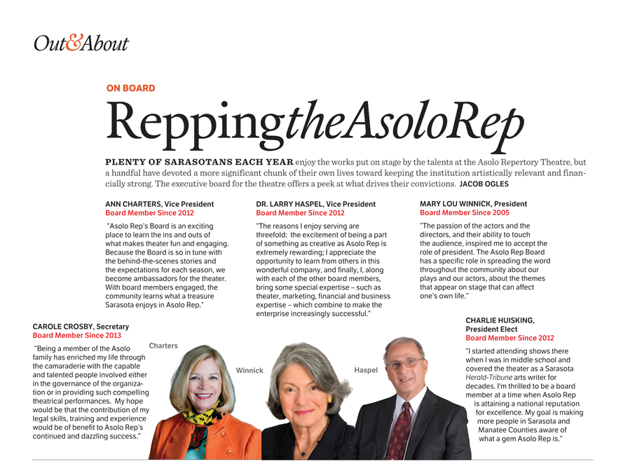 Photos provided by the Asolo Repertory Theater