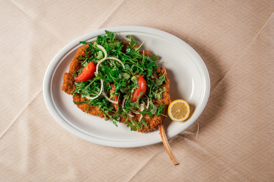 Bijou Cafe Bone-in Veal Chop Milanese
