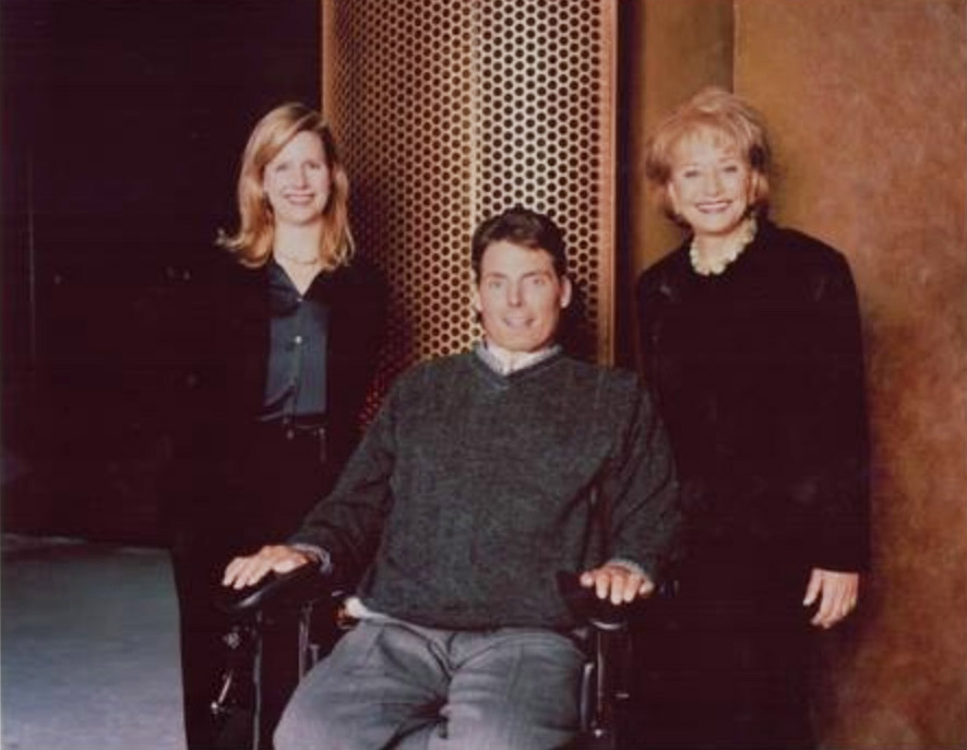 Katie with Christopher Reeves