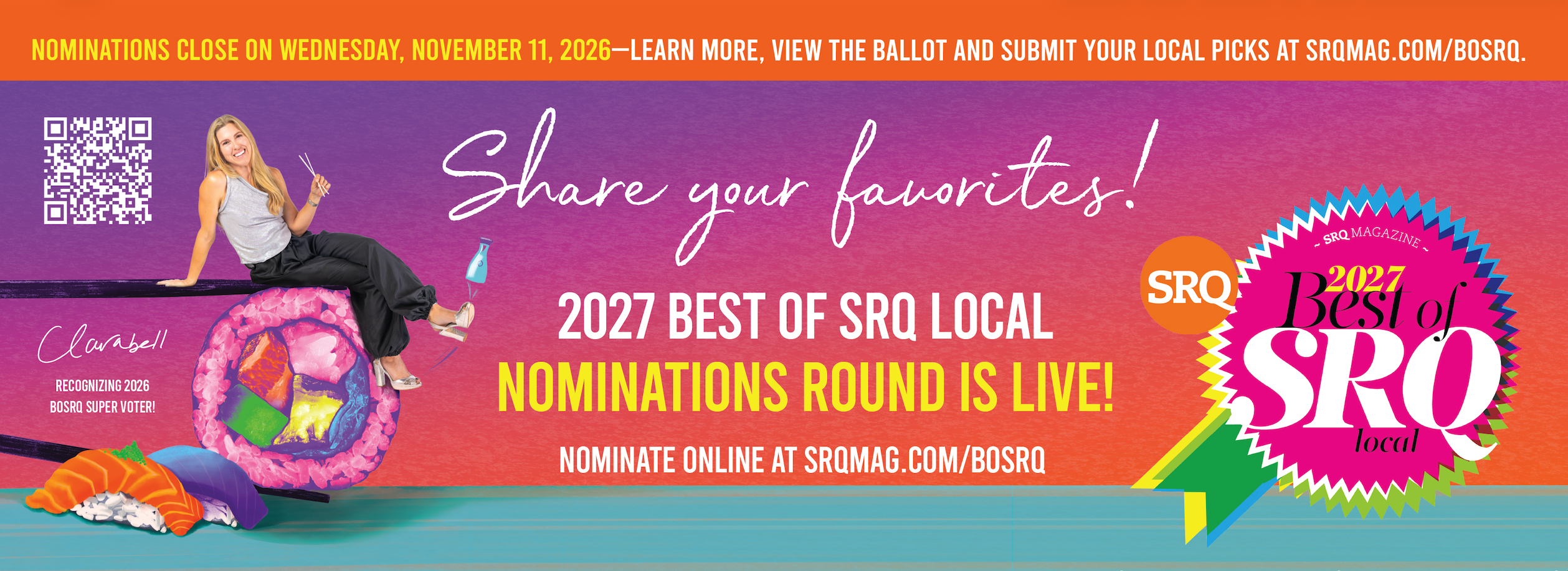 Best of SRQ Local 2027 - Nominations Open!