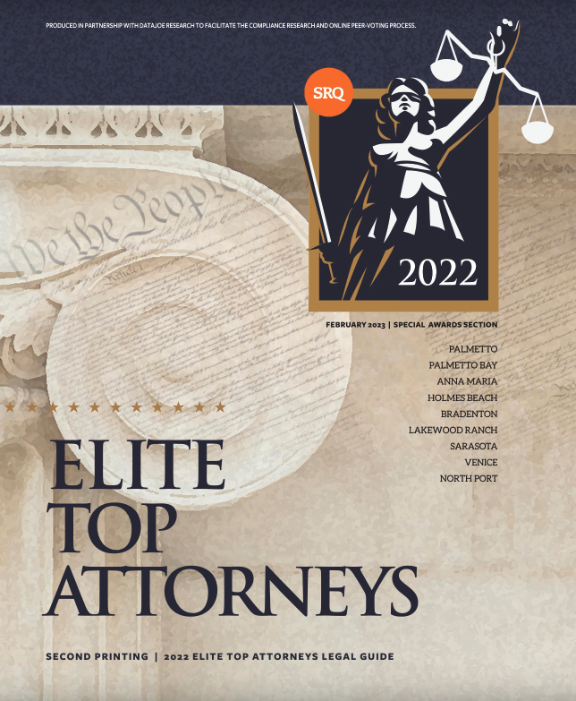 SRQ Magazine | Second Printing Elite Top Attorneys