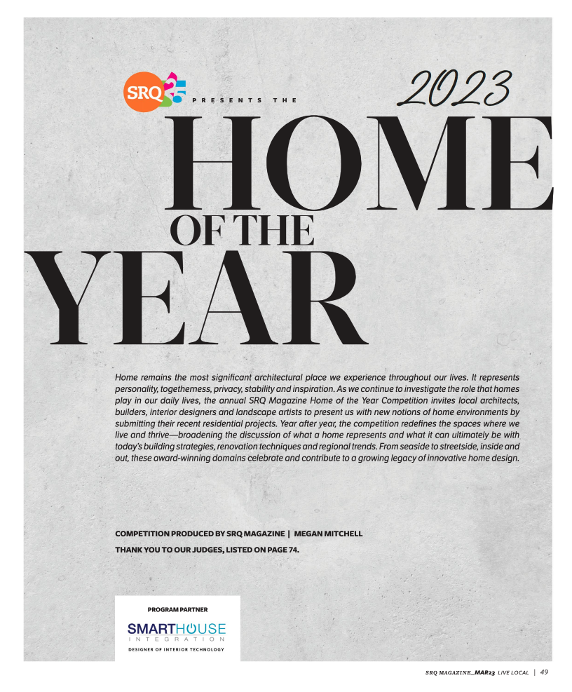 SRQ Magazine | 2023 Home of the Year Competition