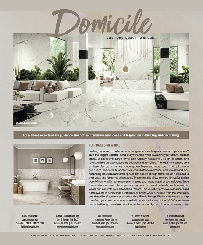 SRQ Magazine | Domicile - November 2023